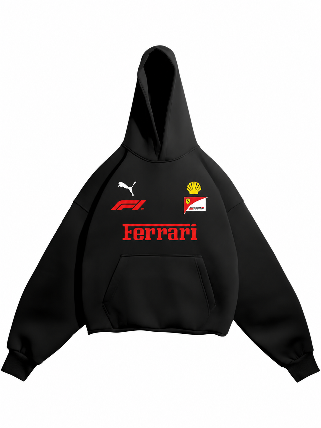 F1 Ferrari Oversized hoodie – black