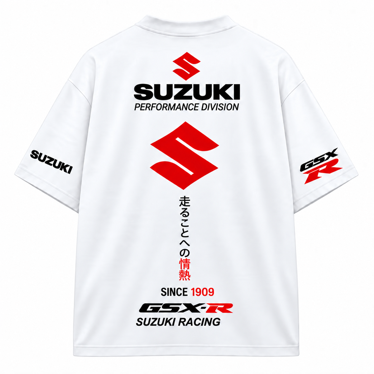 ST2 Suzuki GSX-R Oversized Tees- White