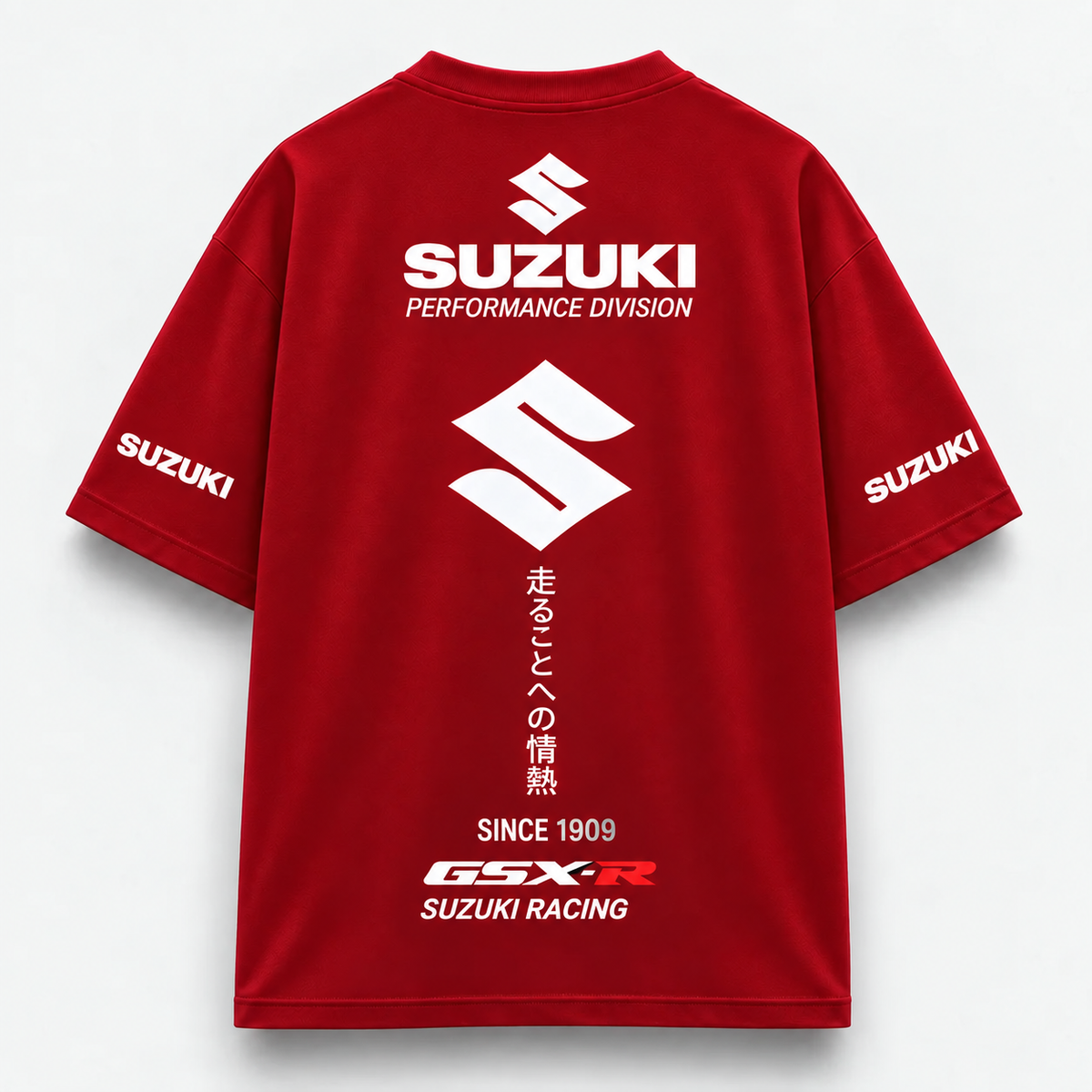 ST2 Suzuki GSX-R Oversized Tees- Maroon