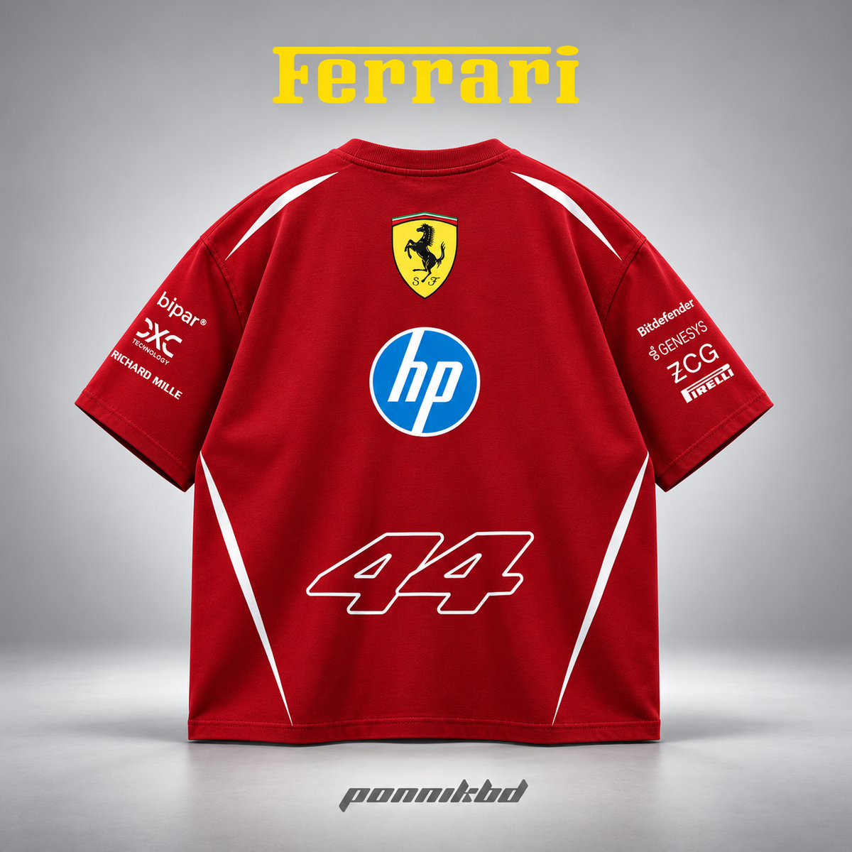 44 Scuderia Ferrari drop t-shirt maroon