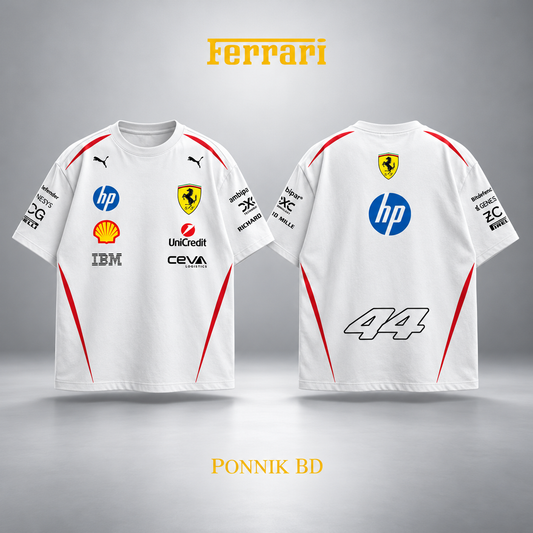 44 Scuderia Ferrari drop t-shirt white
