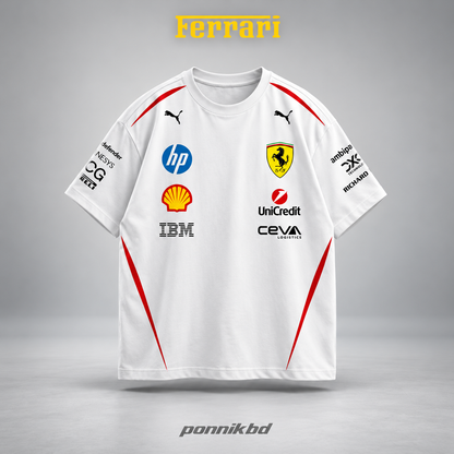 44 Scuderia Ferrari drop t-shirt white