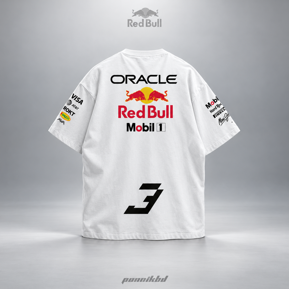 Oracle Red Bull Racing Oversized T-Shirt – white
