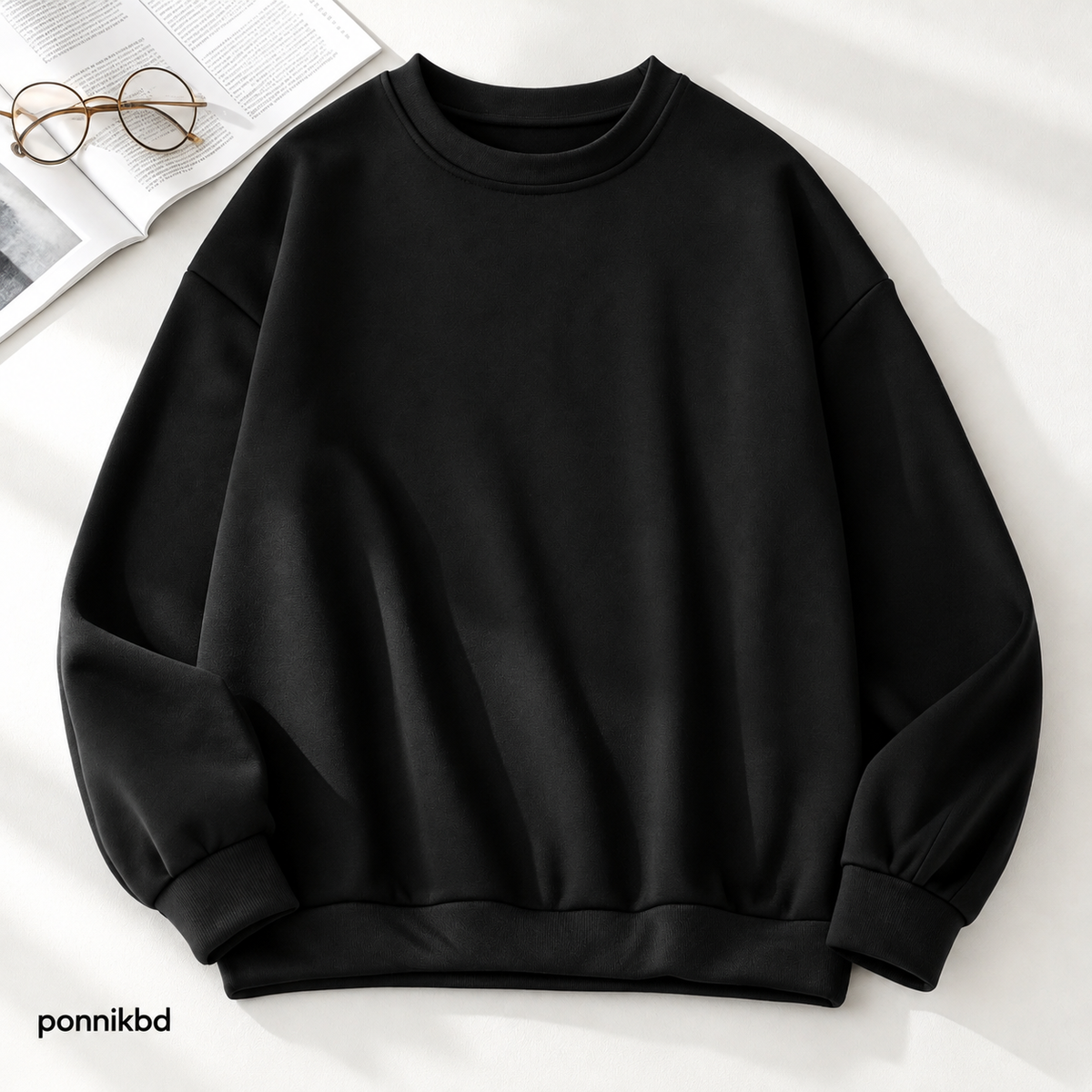 solid regular sweatshirt