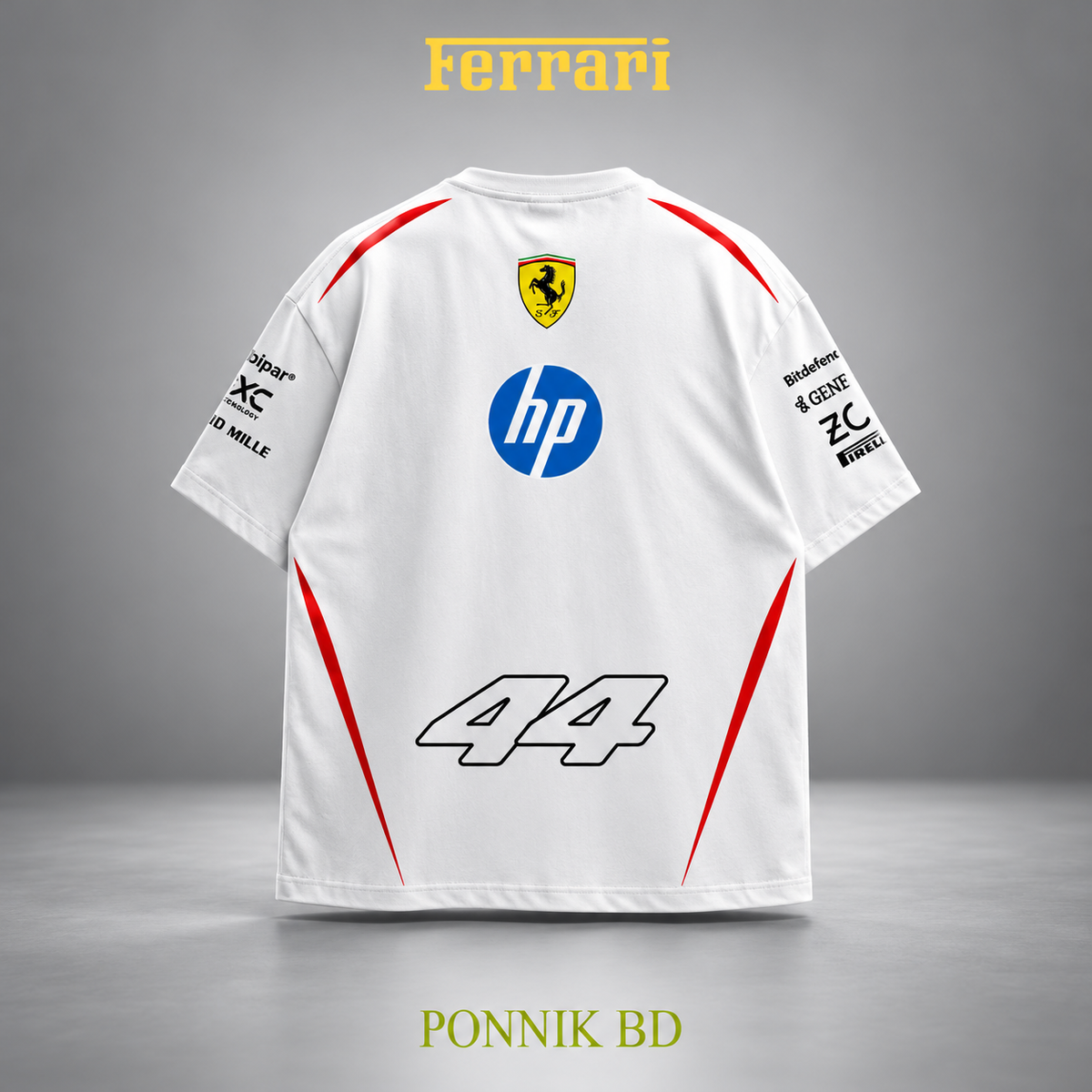 44 Scuderia Ferrari drop t-shirt white