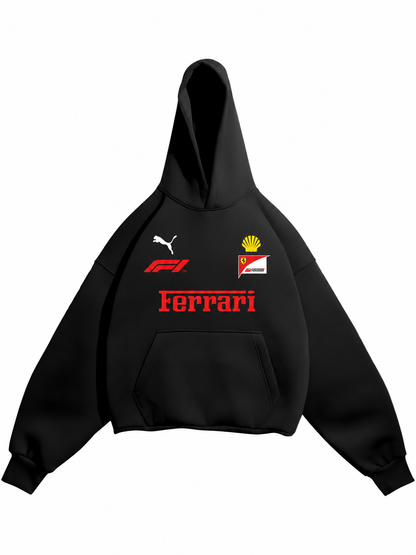 F1 Ferrari Oversized hoodie – black