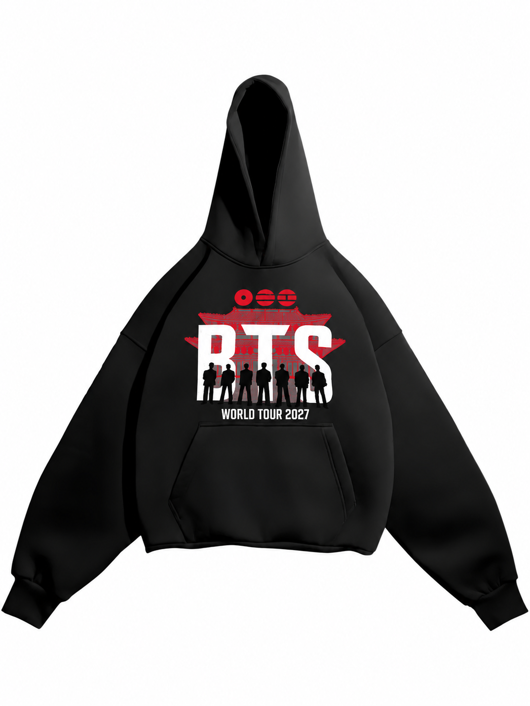 BTS Oversized hoodie – black