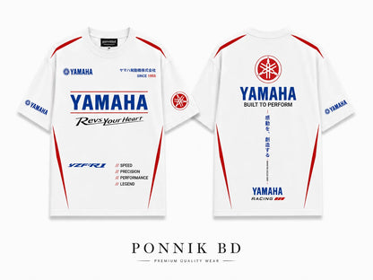 Yamaha R-1 Oversized Tees – White