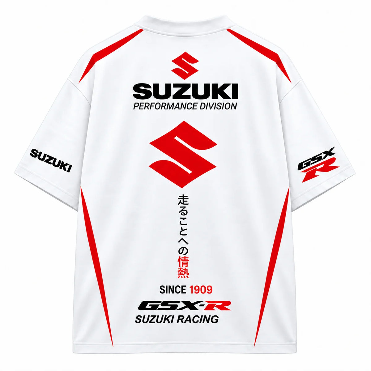 Suzuki GSX-R Oversized Tees – White