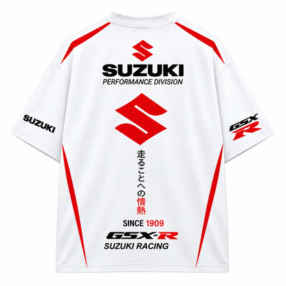 Suzuki GSX-R Oversized Tees – White