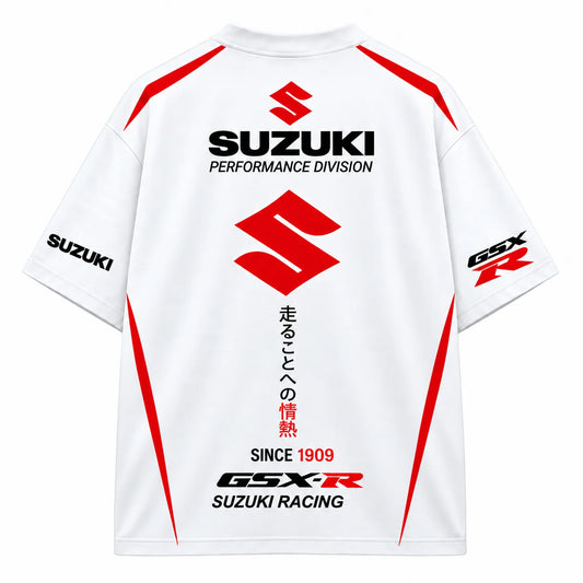 Suzuki GSX-R Oversized Tees – White