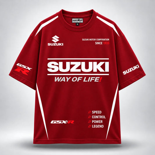 Suzuki GSX-R Oversized Tees – maroon