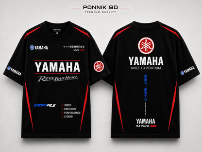 Yamaha R-1 Oversized Tees –black