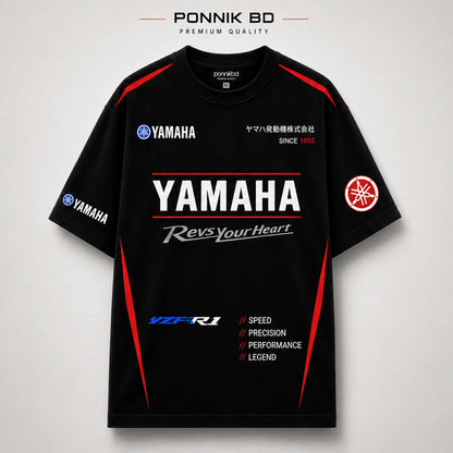 Yamaha R-1 Oversized Tees –black