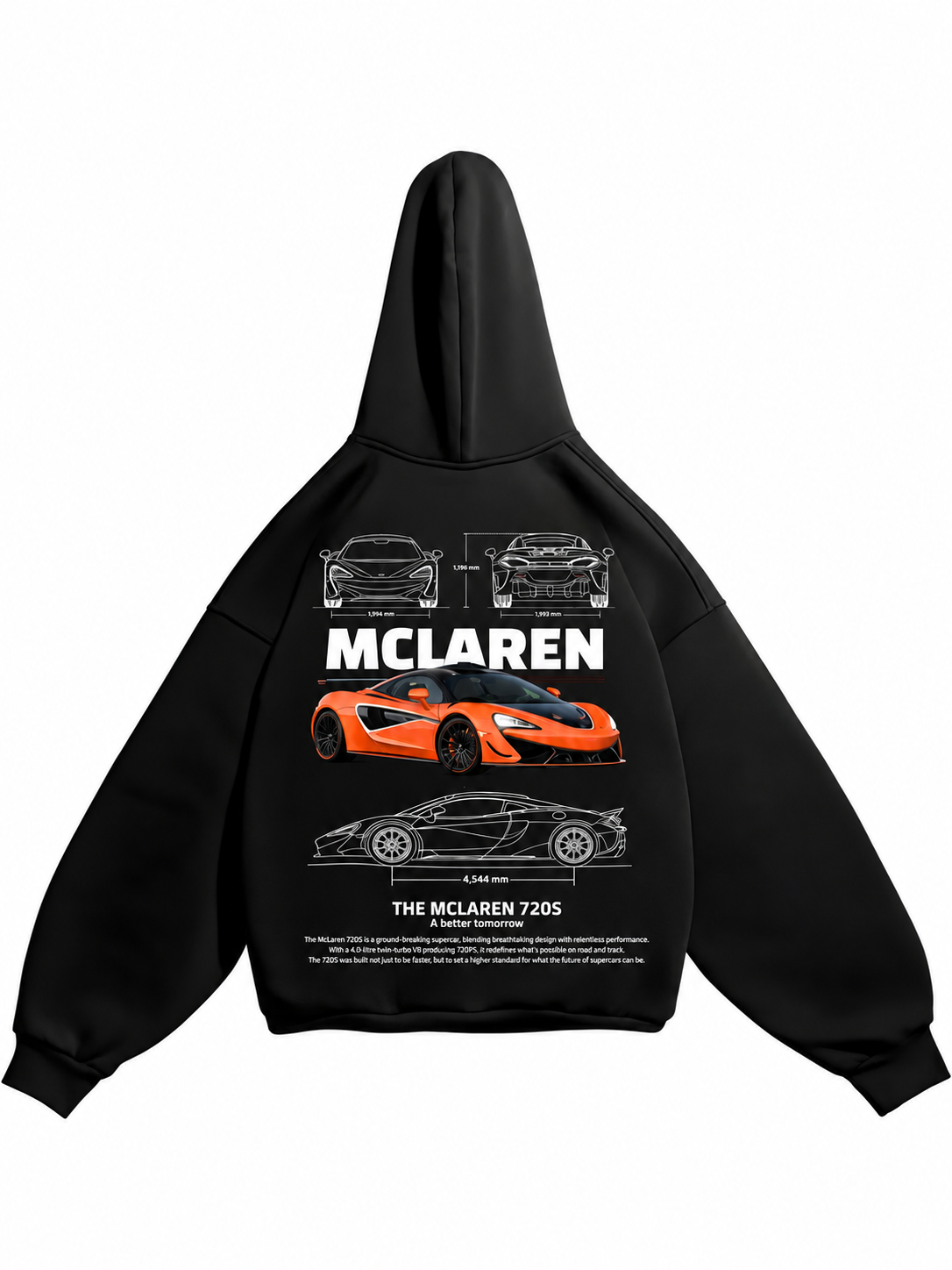 Mclaren Oversized hoodie – black