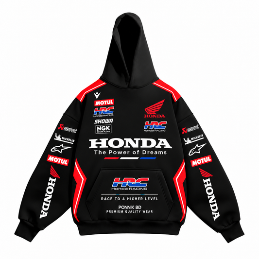HONDA Oversized hoodie – black
