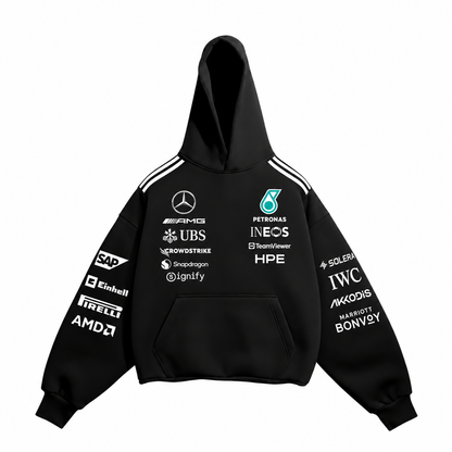 PETRONAS MERCEDES  Oversized hoodie – black