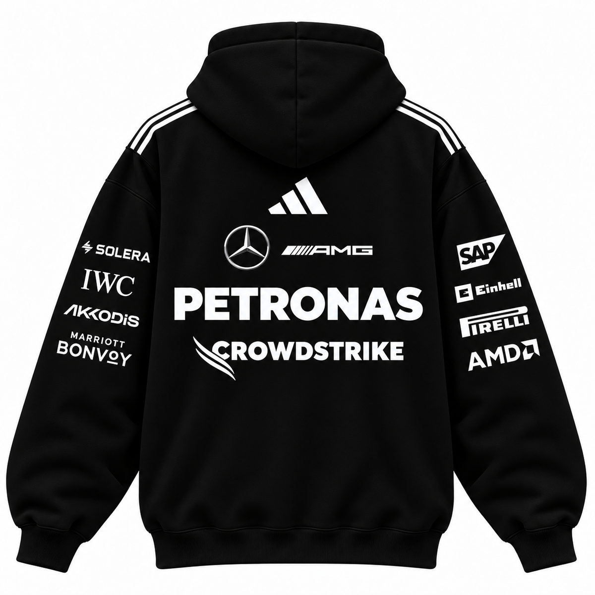 PETRONAS MERCEDES  Oversized hoodie – black