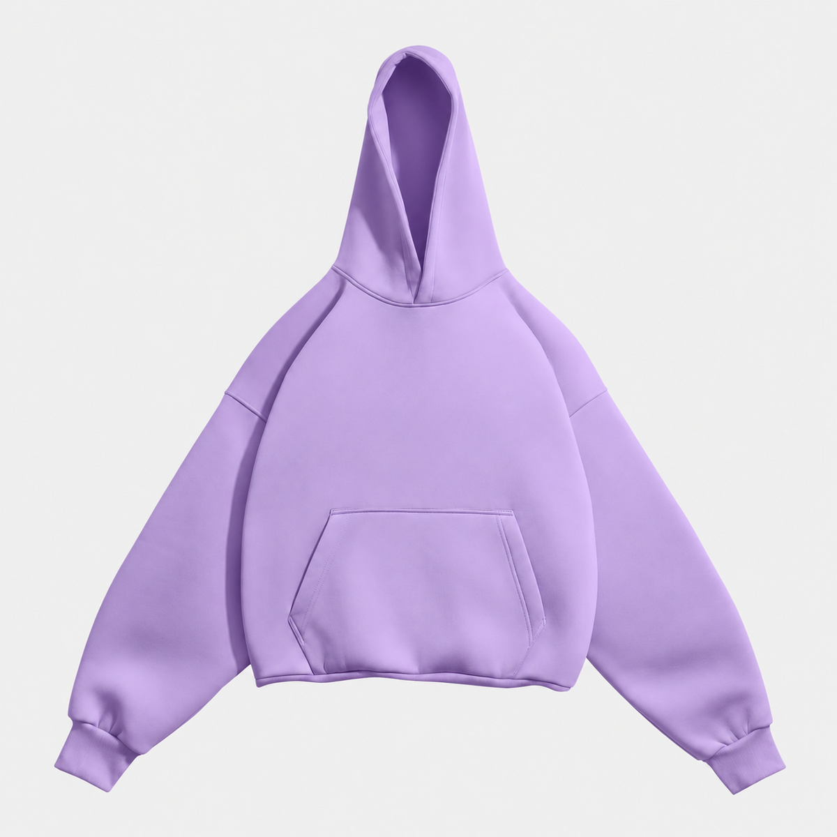 LAVENDER solid Oversized hoodie