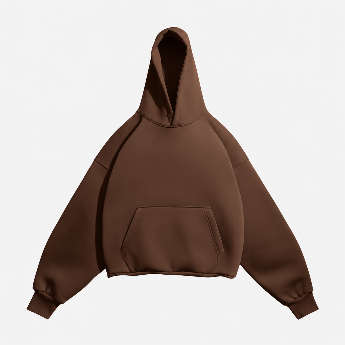 Solid drop shoulder oversized hoodie