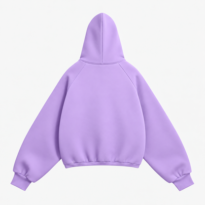 LAVENDER solid Oversized hoodie