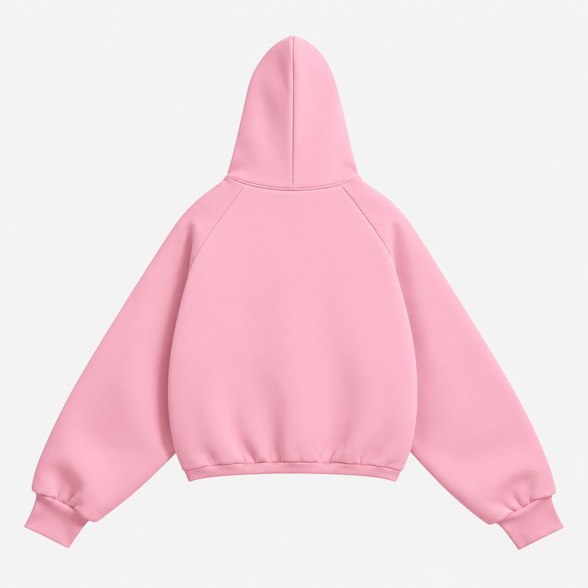 Pink  solid Oversized hoodie