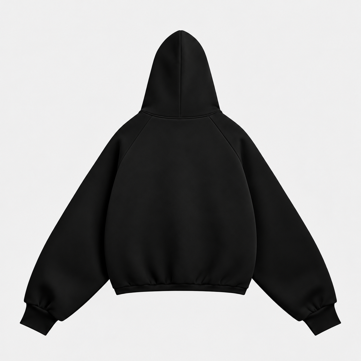 Solid drop shoulder oversized hoodie