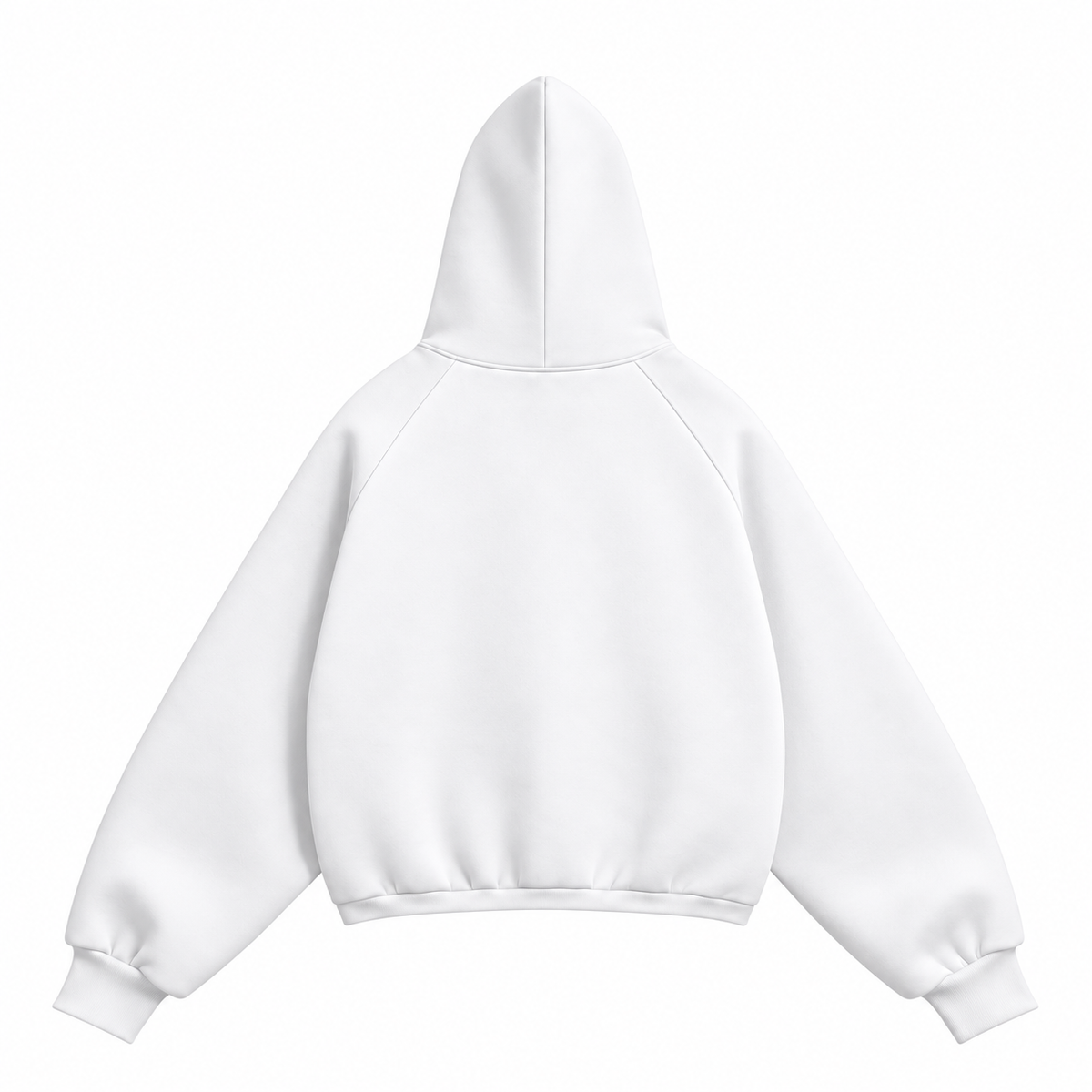 Solid drop shoulder oversized hoodie