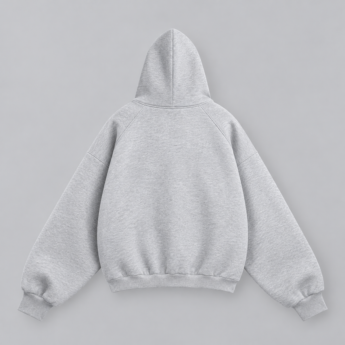 Solid drop shoulder oversized hoodie