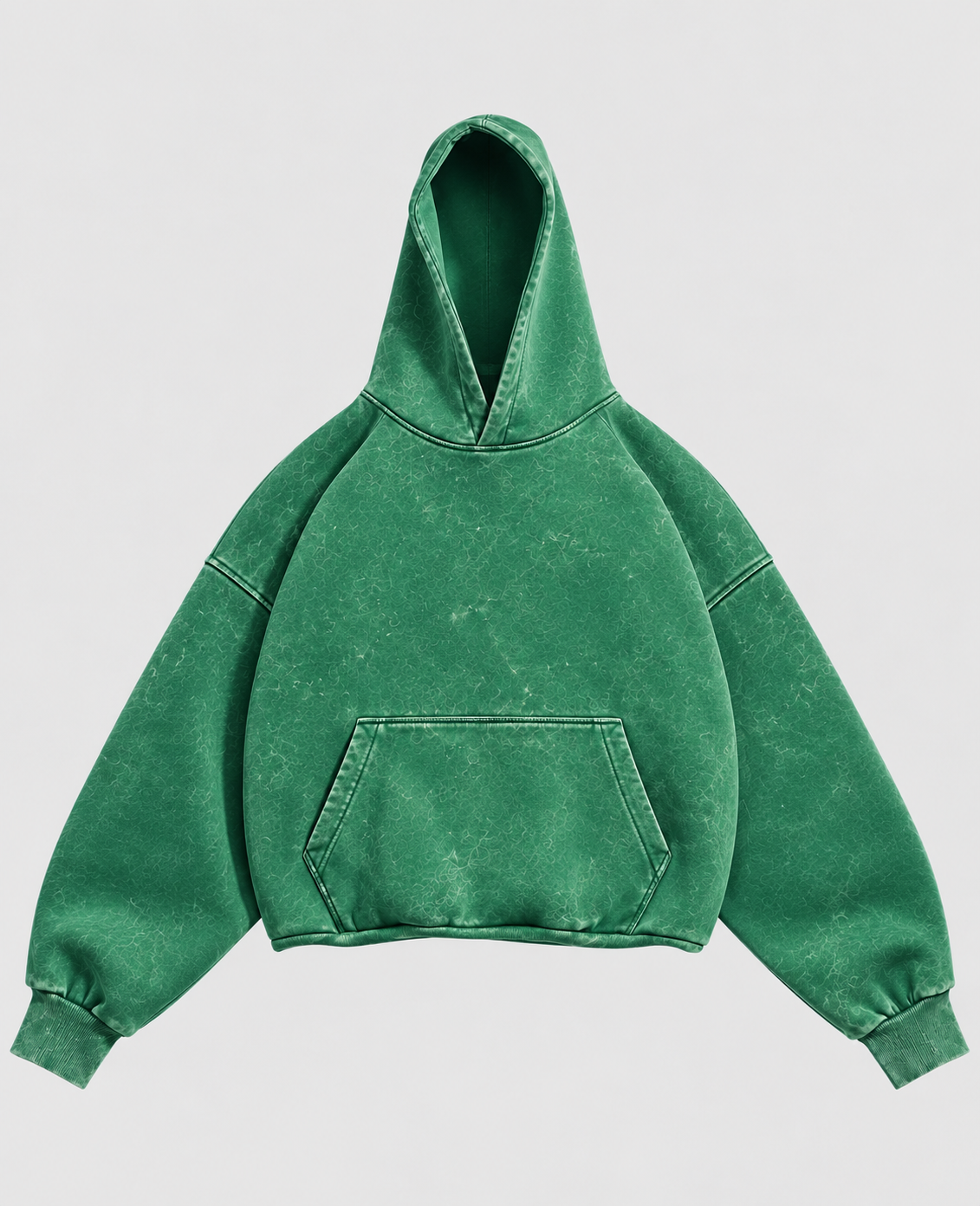 Acide wash Solid drop shoulder oversized hoodie