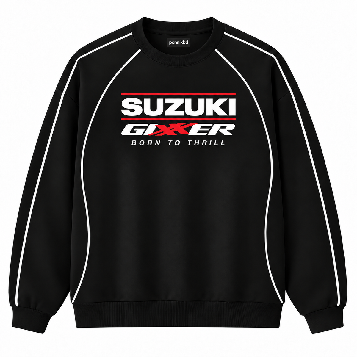 Suzuki gixxer Sweatshirt  Regular black