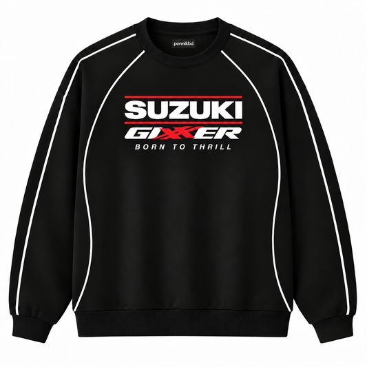 Suzuki gixxer Sweatshirt  Regular black