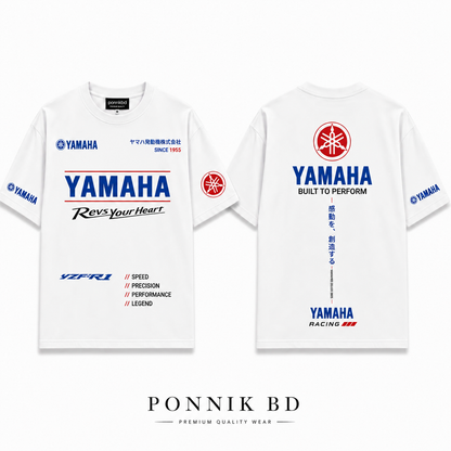 ST2 Yamaha R-1 Oversized Tees –WHITE