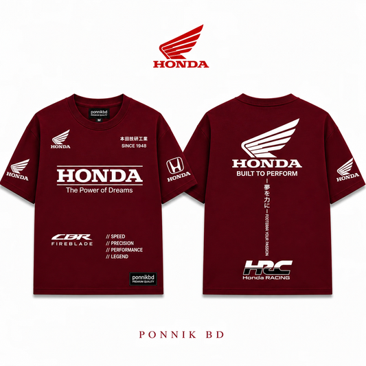 ST2 Honda CBR Performance Tee maroon