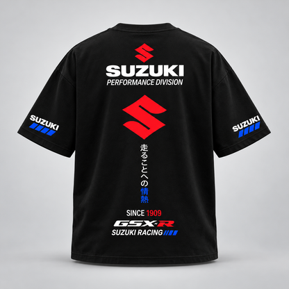 ST2 Suzuki GSX-R Oversized Tees- BLACK