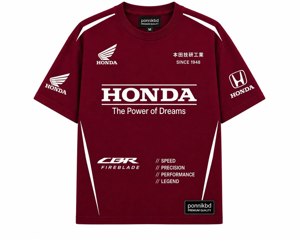 Honda CBR Performance Tee maroon