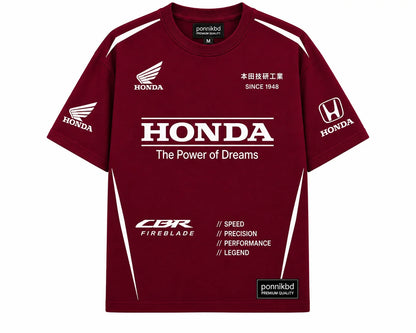 Honda CBR Performance Tee maroon