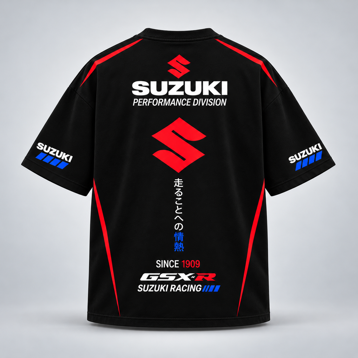 Suzuki GSX-R Oversized Tees – black