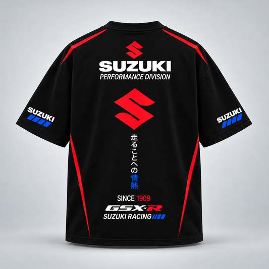 Suzuki GSX-R Oversized Tees – black