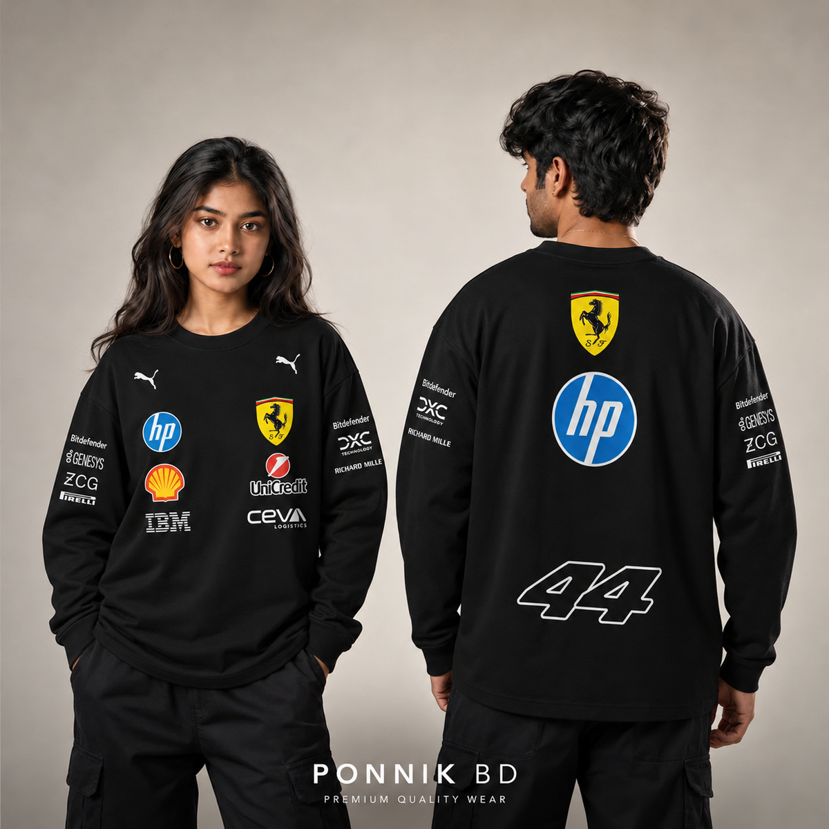 44 ferrai Sweatshirt  Regular black