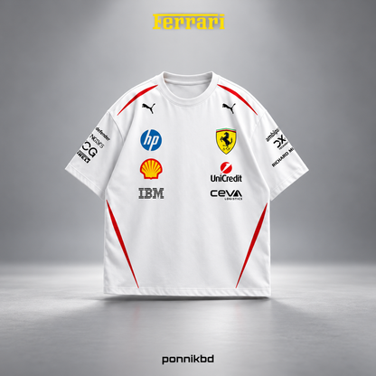 16 Scuderia Ferrari drop t-shirt white