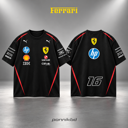 16 Scuderia Ferrari drop t-shirt black