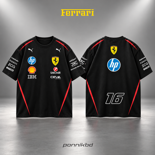 16 Scuderia Ferrari drop t-shirt black