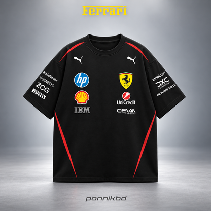 16 Scuderia Ferrari drop t-shirt black