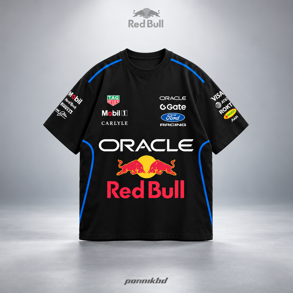 Oracle Red Bull Racing Oversized T-Shirt – black