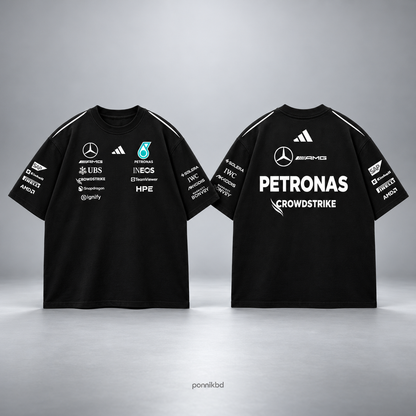 Petronas Mercedes oversized tshirt black