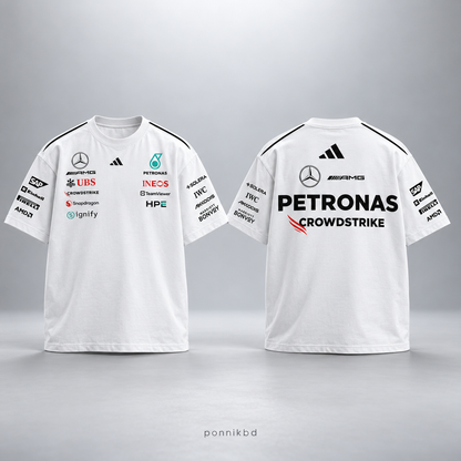 Petronas Mercedes oversized tshirt white