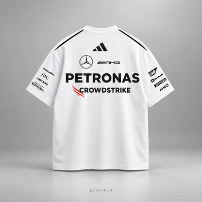 Petronas Mercedes oversized tshirt white