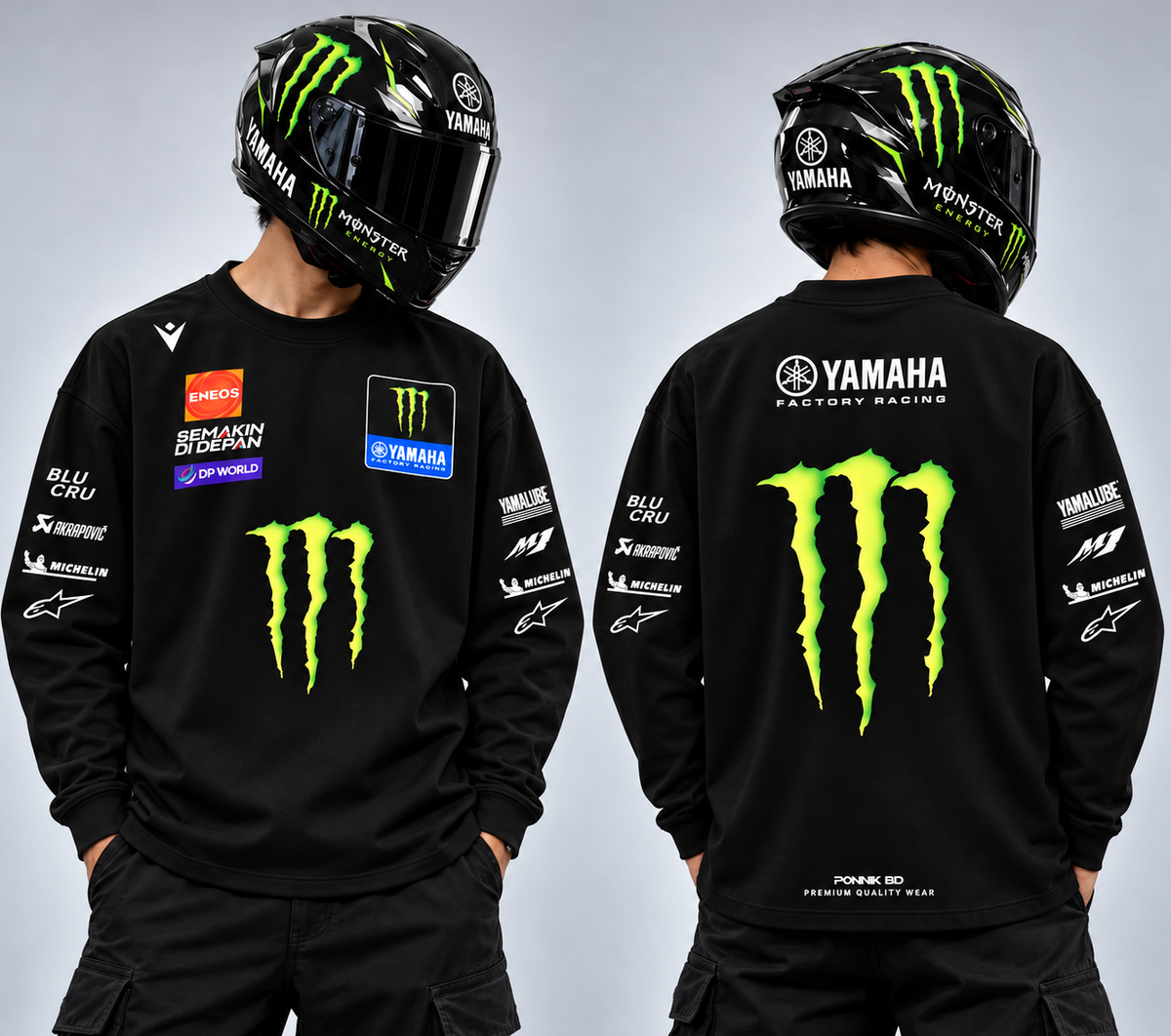 Yamaha Monster Sweatshirt  Regular black