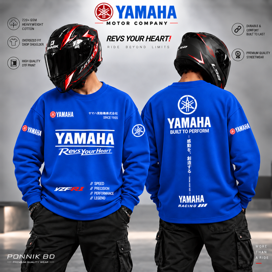Yamaha  Sweatshirt  Regular blue